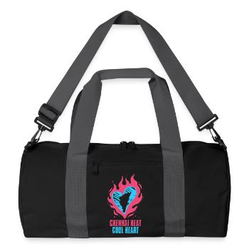Tamoul Tamilisch Sri Lanka Chennai Chaleur Cool Coeur - Sac de sport recyclé - noir/gris graphite - Devant