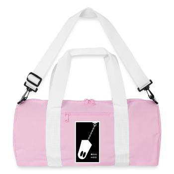 Geist in der Kette - Recycelte Duffel Bag - Rosa/Weiß - Vorne