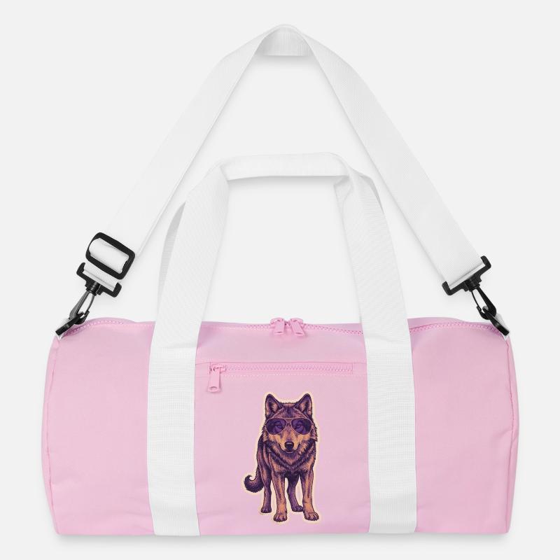 Wolf Mit Sonnenbrille Recycelte Duffel Bag
