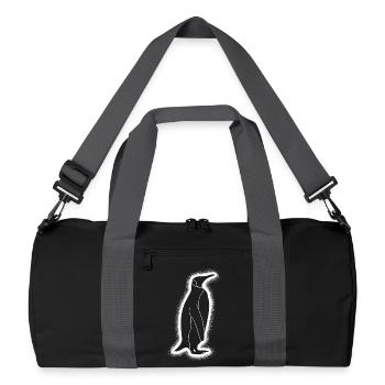 Pinguine Herren Kinder Jungen Pinguin - Recycelte Duffel Bag - Schwarz/Graphitgrau - Vorne