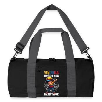 Venezuela Flagge Stolz & Heimat Venezuela - Recycelte Duffel Bag - Schwarz/Graphitgrau - Vorne