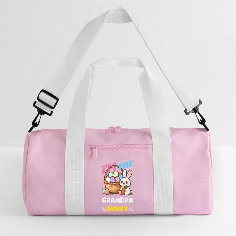 Happy Easter Sweet Easter Bunny Egg Hunt Easter Eggs Recycled Duffel Bag