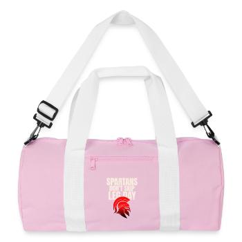 Ne le saute pas - Sac de sport recyclé - rose/blanc - Devant