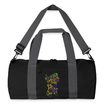 sardinia in color2 - Recycled Duffel Bag - black/graphite grey - Front
