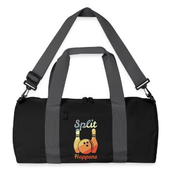 Split Happens - Recycled Duffel Bag - black/graphite grey - Front