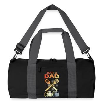 Père qui aime cuisiner - Sac de sport recyclé - noir/gris graphite - Devant