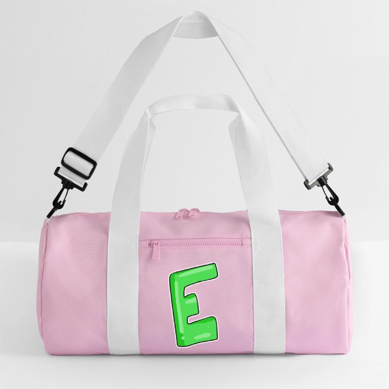 Letter E Initial point Recycled Duffel Bag