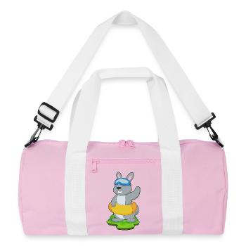 Été de la piscine de natation Bunny - Sac de sport recyclé - rose/blanc - Devant