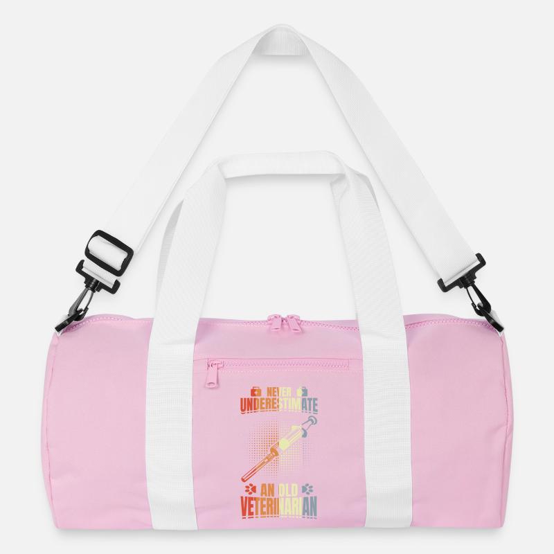 Never underestimate an old vet Recycled Duffel Bag