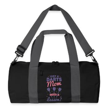 Mère joueuse de fléchettes - Sac de sport recyclé - noir/gris graphite - Devant