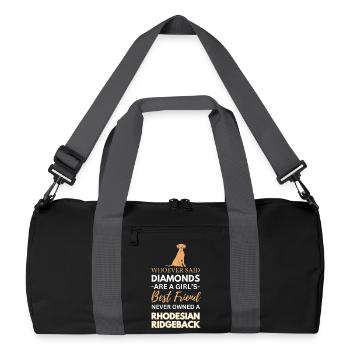 Meilleur Chien Ami Rhodesian Ridgeback - Sac de sport recyclé - noir/gris graphite - Devant