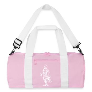 Armure de Chevalier Squelette - Sac de sport recyclé - rose/blanc - Devant
