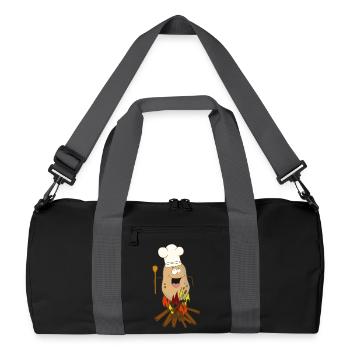 Pommes de terre frites Grill Cook Campfire - Sac de sport recyclé - noir/gris graphite - Devant