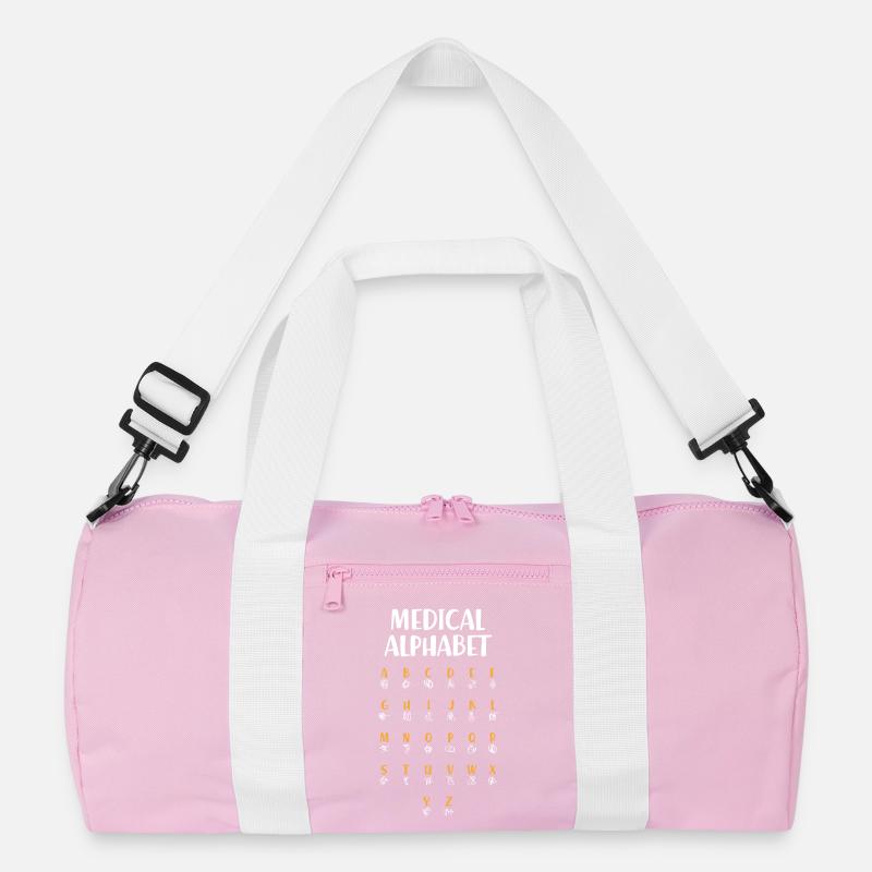 Medizinisches Alphabet (dunkel) Recycelte Duffel Bag
