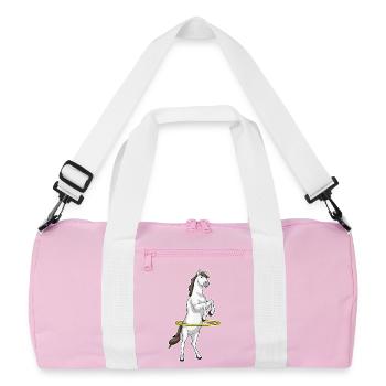 Gymnastique d’entraînement par cerceau pour chevaux - Sac de sport recyclé - rose/blanc - Devant
