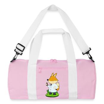 Médecine Fox Doctor - Sac de sport recyclé - rose/blanc - Devant