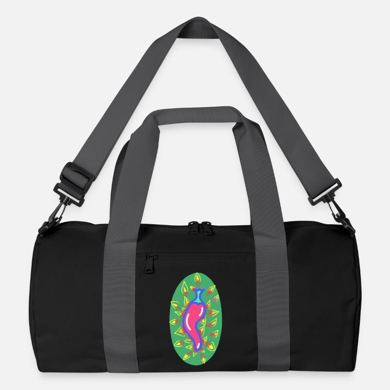Fiery chili pepper Recycled Duffel Bag