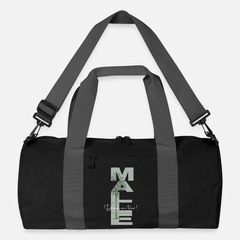Malle_Diven - Sac de sport recyclé - noir/gris graphite
