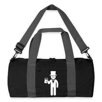 Groom Party Bachelor Party - Recycled Duffel Bag - black/graphite grey - Front