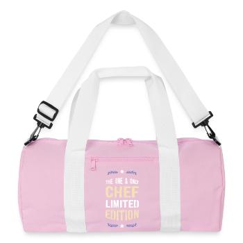 Le seul et unique chef - Édition limitée - Sac de sport recyclé - rose/blanc - Devant