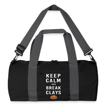 Schützenkönig Clay Pigeon Targets Schützenfest - Recycled Duffel Bag - black/graphite grey - Front
