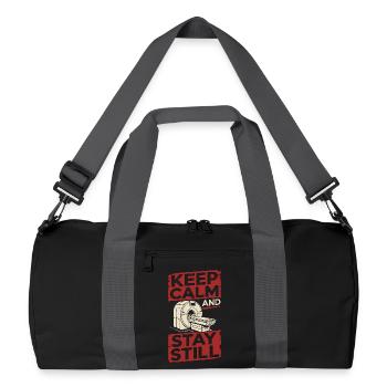 MRI Tech Keep Calm And Stay Still Radiologist - Recycled Duffel Bag - black/graphite grey - Front