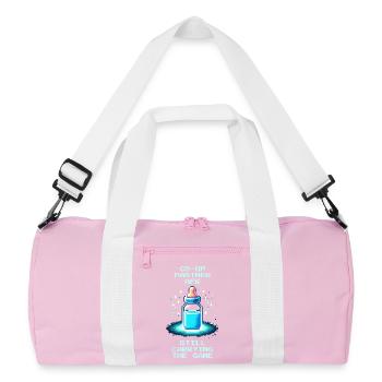 Partenaire coopératif AFK | Papa porte quand même - Sac de sport recyclé - rose/blanc - Devant