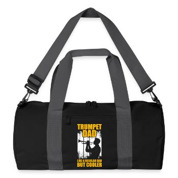 Père tromboniste Trompettiste - Sac de sport recyclé - noir/gris graphite - Devant