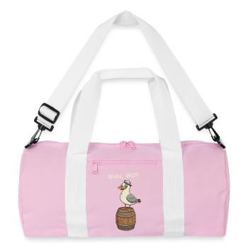 Drunk Seagull - Recycled Duffel Bag - pink/white - Front