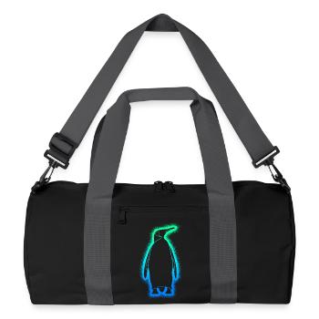 Pinguine Jungen Herren Kinder Pinguin - Recycelte Duffel Bag - Schwarz/Graphitgrau - Vorne
