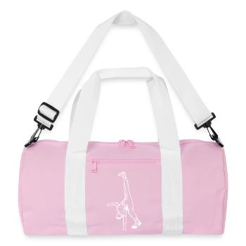 Dessin de B Boy - Sac de sport recyclé - rose/blanc - Devant