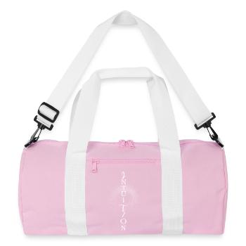 INTUITION – Dein innerer Kompass - Recycelte Duffel Bag - Rosa/Weiß - Vorne