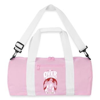 Over Dating Horror Humor - Recycled Duffel Bag - pink/white - Front