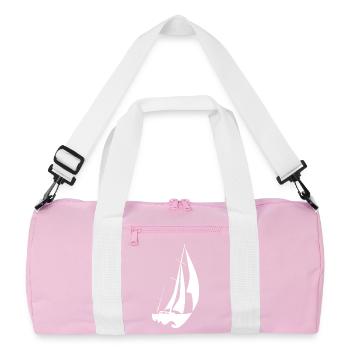 voilier rapide blanc - Sac de sport recyclé - rose/blanc - Devant