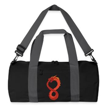 Infinite Dragon - Recycled Duffel Bag - black/graphite grey - Front
