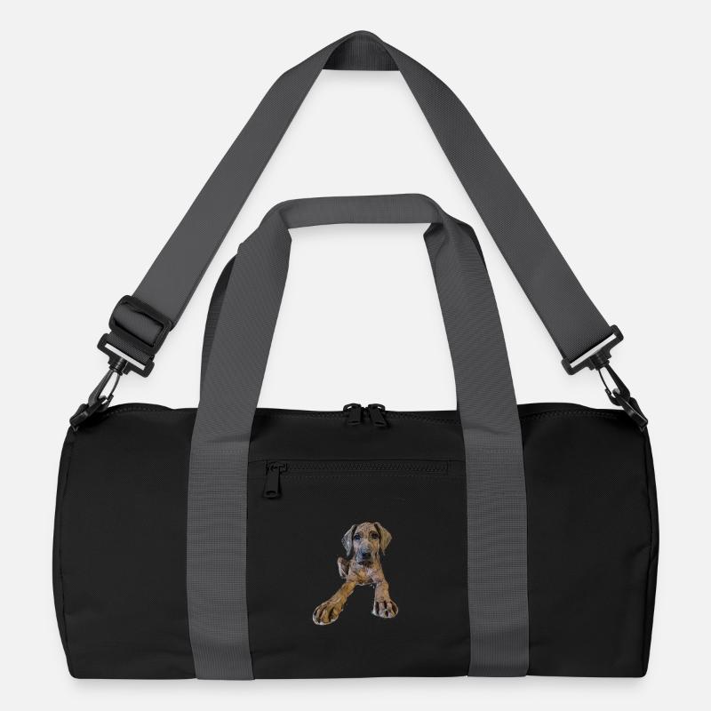 Hundewelpe mit neugierigem Blick Recycelte Duffel Bag