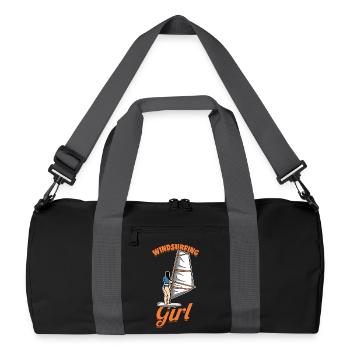 Girl Windsurfer - Recycled Duffel Bag - black/graphite grey - Front