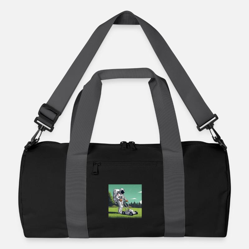 Spacemower - Recycelte Duffel Bag - Schwarz/Graphitgrau