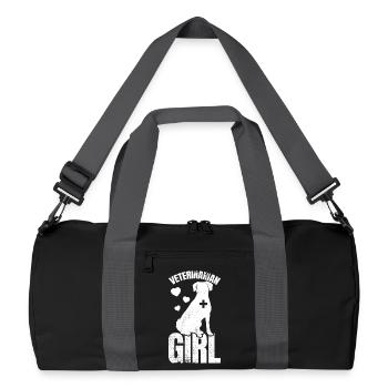 Vétérinaire - Sac de sport recyclé - noir/gris graphite - Devant