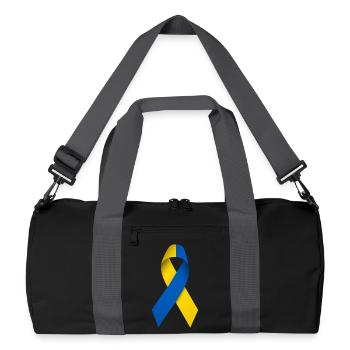Boucle de la paix ukrainienne - Sac de sport recyclé - noir/gris graphite - Devant