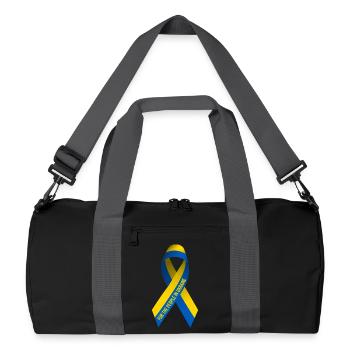 Peace sign for the people of Ukraine - Recycled Duffel Bag - black/graphite grey - Front