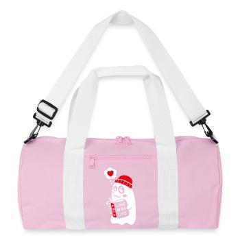 Mignon fantôme lecture livre romantique - Sac de sport recyclé - rose/blanc - Devant