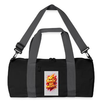 No Risk, No Money - Recycled Duffel Bag - black/graphite grey - Front