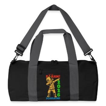 Bäääam ! Enfant scolaire 2026 - Inscription scolaire - Sac de sport recyclé - noir/gris graphite - Devant