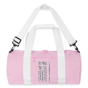 Camouflage militaire du drapeau américain du Hercule C130 - Sac de sport recyclé - rose/blanc - Devant