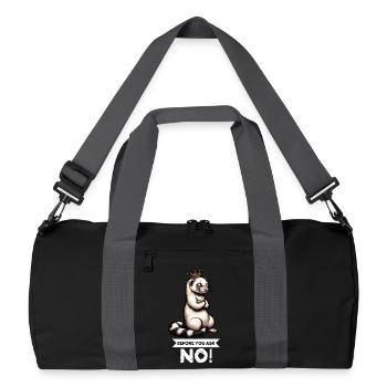 Before You Ask Ferret Ferret Owner Rodent - Recycled Duffel Bag - black/graphite grey - Front