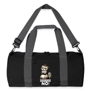 Before You Ask Ferret Ferret Owner Rodent - Recycled Duffel Bag - black/graphite grey - Front