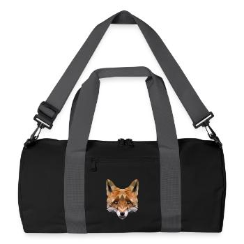 Polygon Fuchs - Recycelte Duffel Bag - Schwarz/Graphitgrau - Vorne