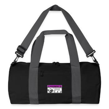 Turbo Avertissement Enfants  - Sac de sport recyclé - noir/gris graphite - Devant
