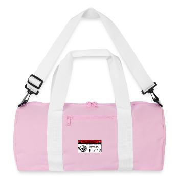 Turbo-Warnung angezeigt - Recycelte Duffel Bag - Rosa/Weiß - Vorne